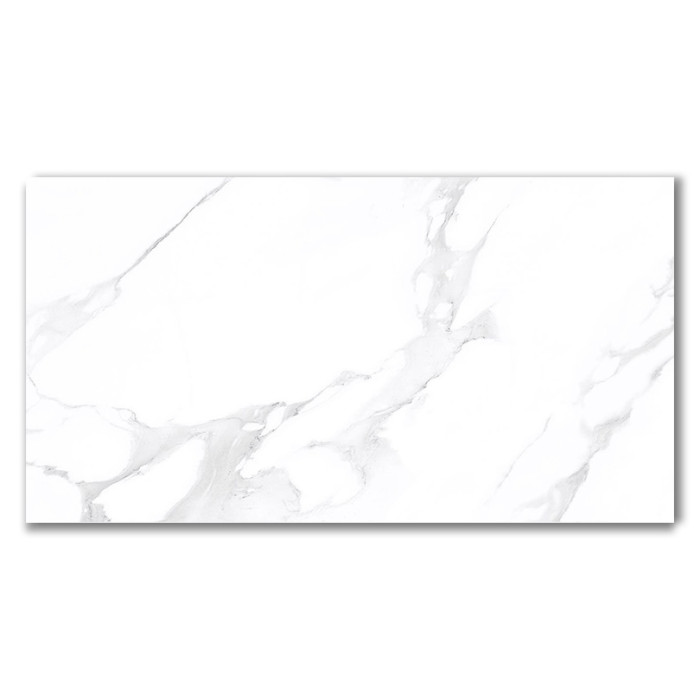 Royal Statuario White Marble Effect Polished Porcelain Tile 60x120